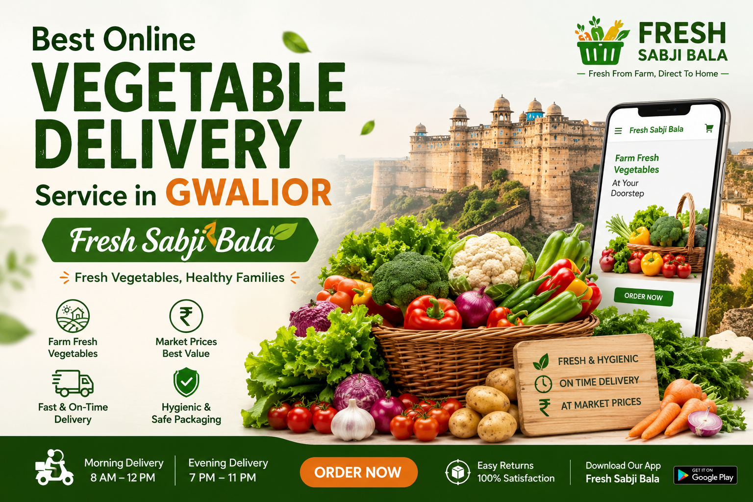 Why Gwalior Families Prefer Fresh Sabji Bala for Daily Grocery Needs